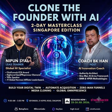 Cover Image for 2-Day Masterclass: Clone the Founder with AI