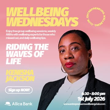 Cover Image for Wellbeing Wednesdays: Riding the Waves of Life with Dr Kenisha Jackson (Online)