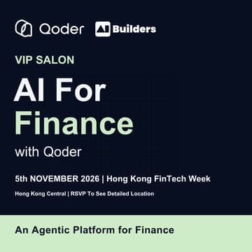 Cover Image for AI For Finance with Qoder: Hong Kong FinTech Week 2026