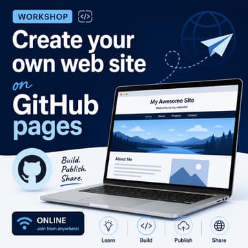 Cover Image for Workshop: Create your own web site on GitHub pages