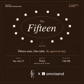 Cover Image for EE - The Fifteen — Curated Dinner at Noyaa