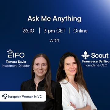 Cover Image for EWVC: "VC Ecosystem in Denmark - Working with Danish public LPs" / AMA Session with Francesca Baillieu and Tamara Savic