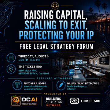Cover Image for Raising Capital, Scaling Your Business & Protecting Your IP — Legal Strategy Forum