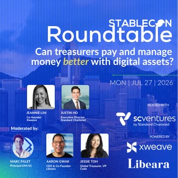 Cover Image for Stablecon Roundtable: Can Treasurers Pay and Move Money Better with Digital Assets?