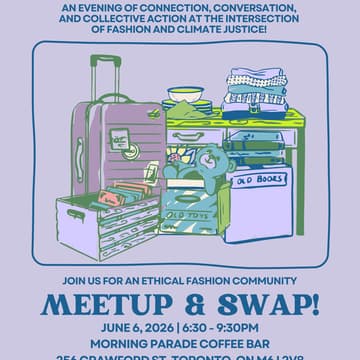 Cover Image for Toronto Ethical Fashion Community Meetup & Swap!