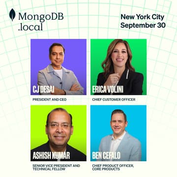 Cover Image for MongoDB.local NYC: For Startups Building What's Next