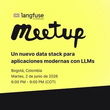 Cover Image for Meet Up Bogotá: Langfuse + ClickHouse