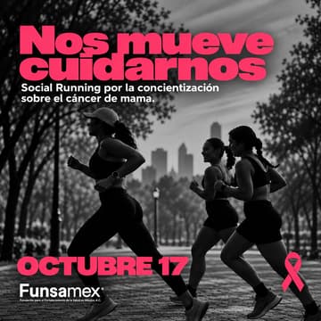 Cover Image for Nos mueve cuidarnos: Social Running por la concientización sobre el cáncer de mama.