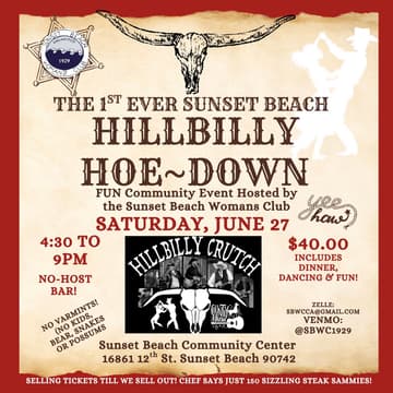 Cover Image for 1st Ever Sunset Beach Hillbilly Hoe~Down