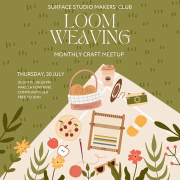 Cover Image for Loom Weaving Meetup | Surface Studio Makers Club