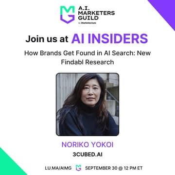 Cover Image for AI Insiders with Noriko Yokoi: How Brands Get Found in AI Search: New Findabl Research
