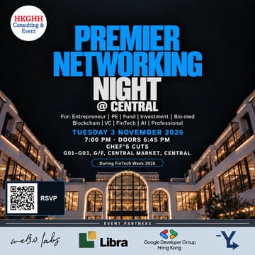 Cover Image for Join HKGHH Event: Premier Networking Night @ LKF on 29th SEP 2026 Tuesday ⭐GUEST LIST UPDATED⭐