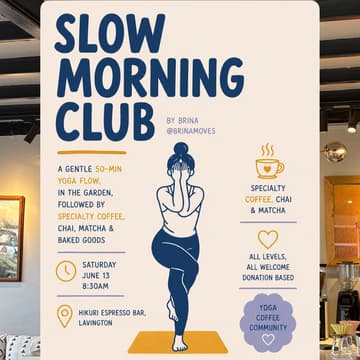 Cover Image for Slow Morning Club Yoga - HIKURI