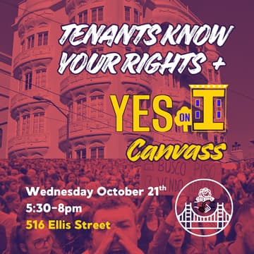 Cover Image for Tenants Know Your Rights + Yes on I Canvass