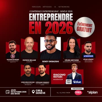 Cover Image for Entreprendre en 2026 @CREA Genève