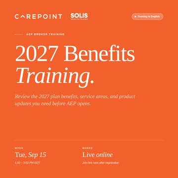 Cover Image for Solis Health Plans · 2027 Benefits Training (English)