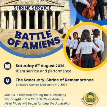 Cover Image for Battle of Amiens - Shrine Service