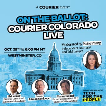 Cover Image for A COURIER x Courier Colorado Midterm Event: Live candidate forum with a Get Out the Vote activation