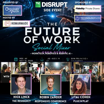 Cover Image for The Future of Work Social Mixer + Open Demos: Worktech, Robotics & Agentic AI