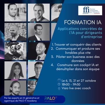 Cover Image for Formation IA ⎪ Applications concrètes de l'IA pour les dirigeants d'entreprise
