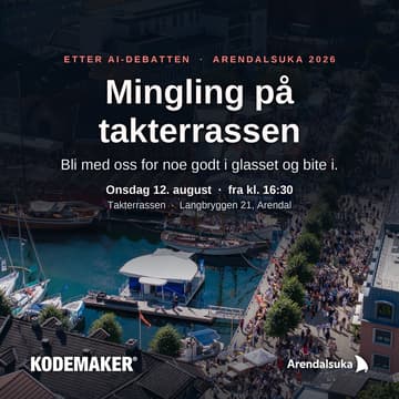 Cover Image for Mingling på takterrassen etter AI-debatten | Kodemaker