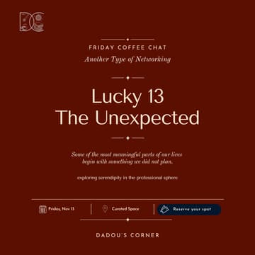 Cover Image for Friday Coffee Chat: Another Type of Networking | Lucky 13