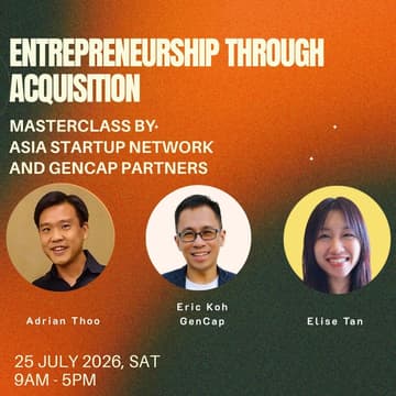 Cover Image for ASN Masterclass: Entrepreneurship through Acquisition