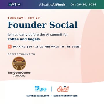 Cover Image for Founders Social Breakfast + Parking @ SURF