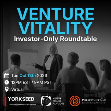 Cover Image for Venture Vitality Health Tech Investor Virtual Roundtable: Mental Health