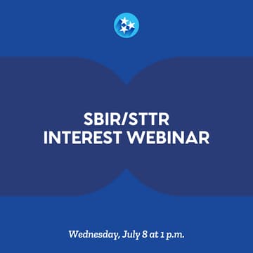 Cover Image for SBIR/STTR Interest Webinar: July