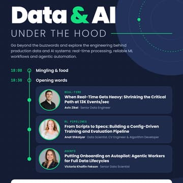 Cover Image for Data & AI Under the Hood: Real-Time, ML Pipelines & Agents
