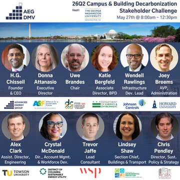 Cover Image for AEG DMV 26Q2 Stakeholder Challenge: Campus & Building Decarbonization