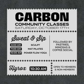Cover Image for October Community Classes