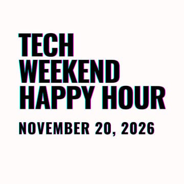 Cover Image for Tech Weekend Happy Hour | Menlo Park | Silicon Valley