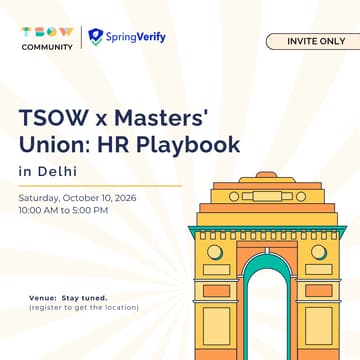 Cover Image for SpringVerify x Masters' Union: HR Summit [Gurugram]