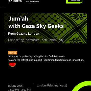 Cover Image for Jum'ah with Gaza Sky Geeks