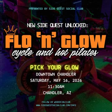 Cover Image for FLO 'n' Glow✨ Glow in the Dark Cycle + Hot Pilates