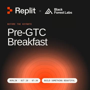 Cover Image for Replit × Black Forest Labs Pre-GTC Breakfast