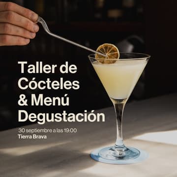 Cover Image for Taller de cócteles + cena