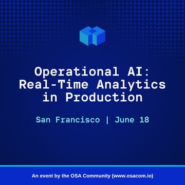 Cover Image for Operational AI: Real-Time Analytics in Production (SF)