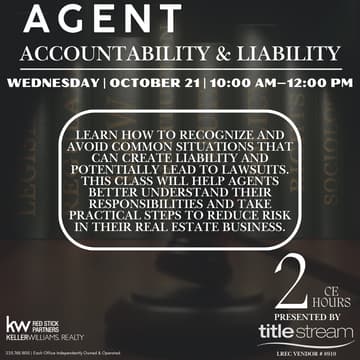 Cover Image for CE- Agent Accountability and Liability