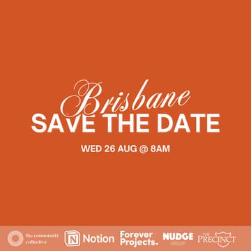 Cover Image for ๐ต Brisbane: Save The Date