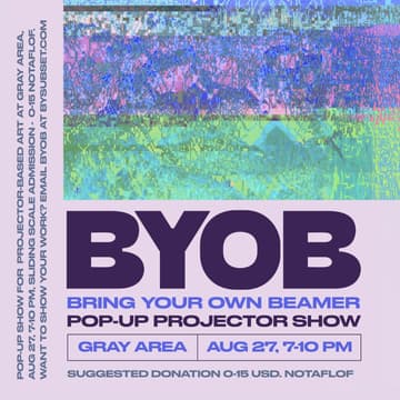 Cover Image for BYOB (Bring Your Own Beamer) Pop-Up Projector Show