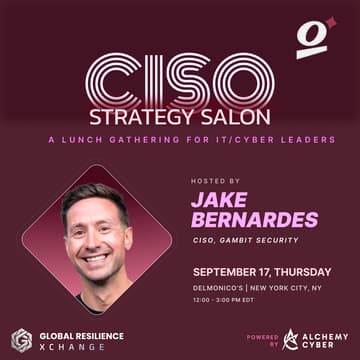 Cover Image for CISO Strategy Salon - NYC Luncheon