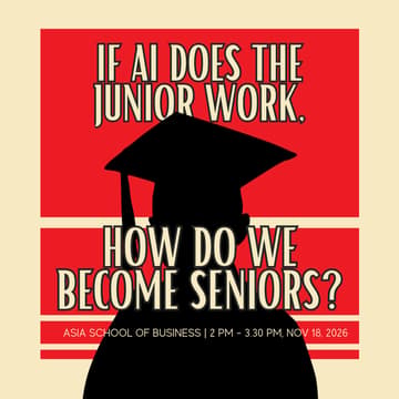 Cover Image for If AI does the junior work, how do we become seniors?
