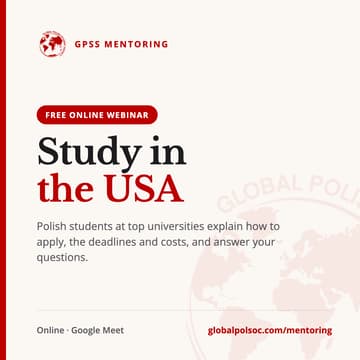 Cover Image for Studia w Stanach Zjednoczonych – Webinar GPSS