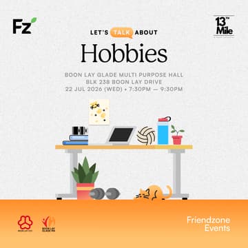 Cover Image for [Friendzone Event] Boon Lay: Let's Talk About Hobbies