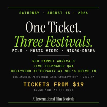 Cover Image for AI International Micro-Drama, FIlm & Music Video Festivals