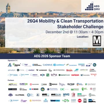 Cover Image for AEG DMV 26Q4 Mobility & Clean Transportation Stakeholder Challenge