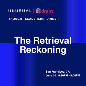 Cover Image for Thought Leadership Dinner "The Retrieval Reckoning"